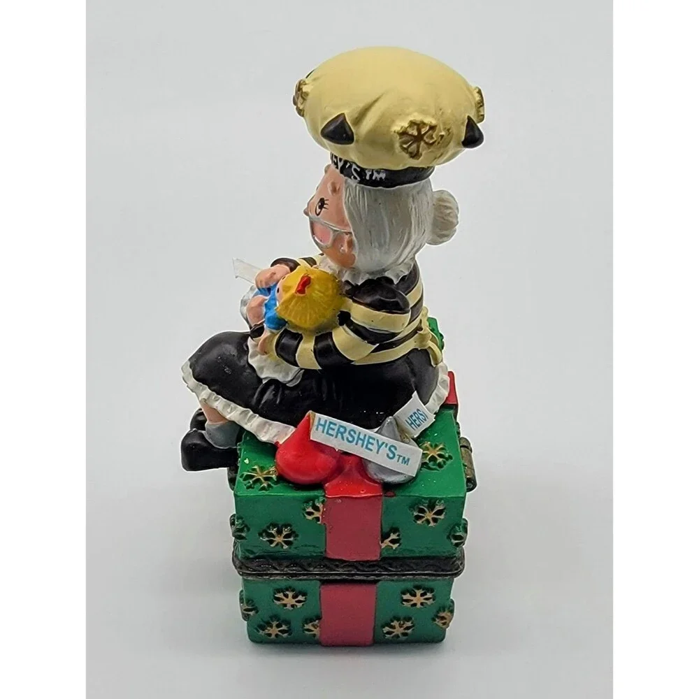 Hershey's Kurt Adler Christmas Trinket Ring Box Mrs. Claus Holiday